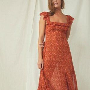 Free People Sunlight Maxi Dress - Terra Cotta